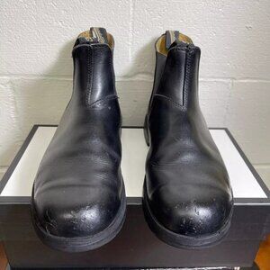 Blundstone Chelsea Ankle Boots Black Leather Pull On Men's Size 10/ US 11